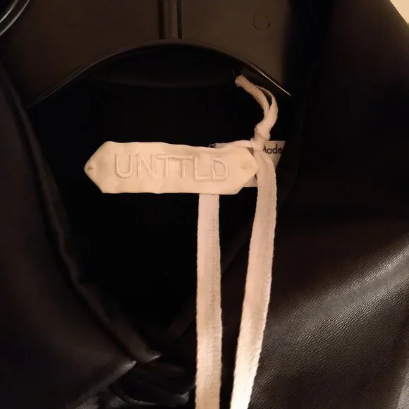 UNTTLD OPEN BACK LAMB LEATHER SHIRT/JACKET LUXURYOVER 60% OFF (*FINAL SALE*)